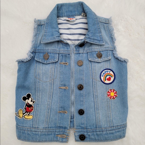 Junk Food Disney Denim Patch Vest - Picture 5 of 15